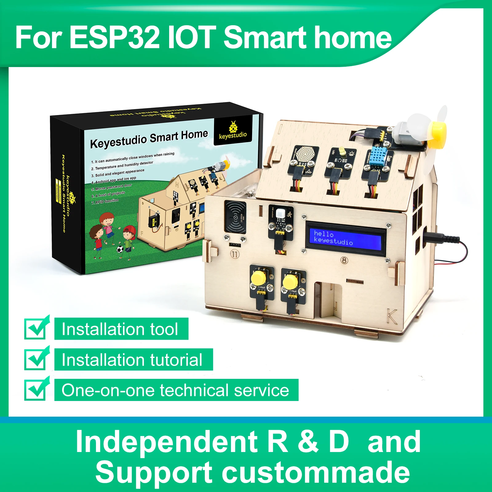 ชุดสมาร์ทโฮม IoT สำหรับ ESP32 ( IoT Smart Home For ESP32)