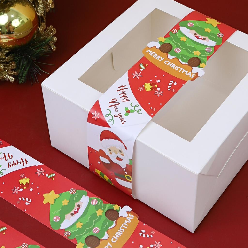 สายคาดกล่อง ลาย Christmas Party 11 ขนาด5x65 ซม.