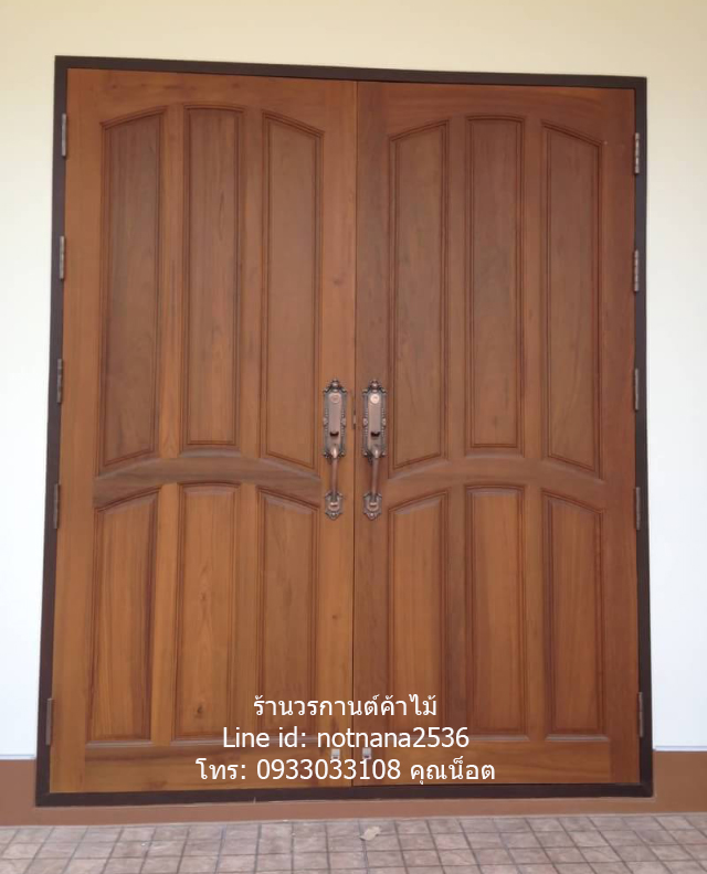 ประตูไม้สักเกรดA,Bรหัส502