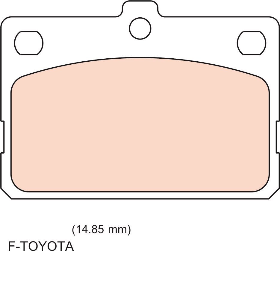 ผ้าเบรค (หน้า) Toyota Corolla KE20 , KE55 ปี 1972 - 1999 (N-Brake)