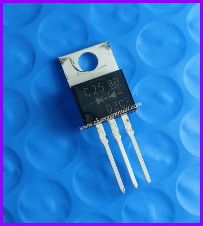 C2502C C25-02C ไดโอด บวก 3ขา 200V 10A TO-220