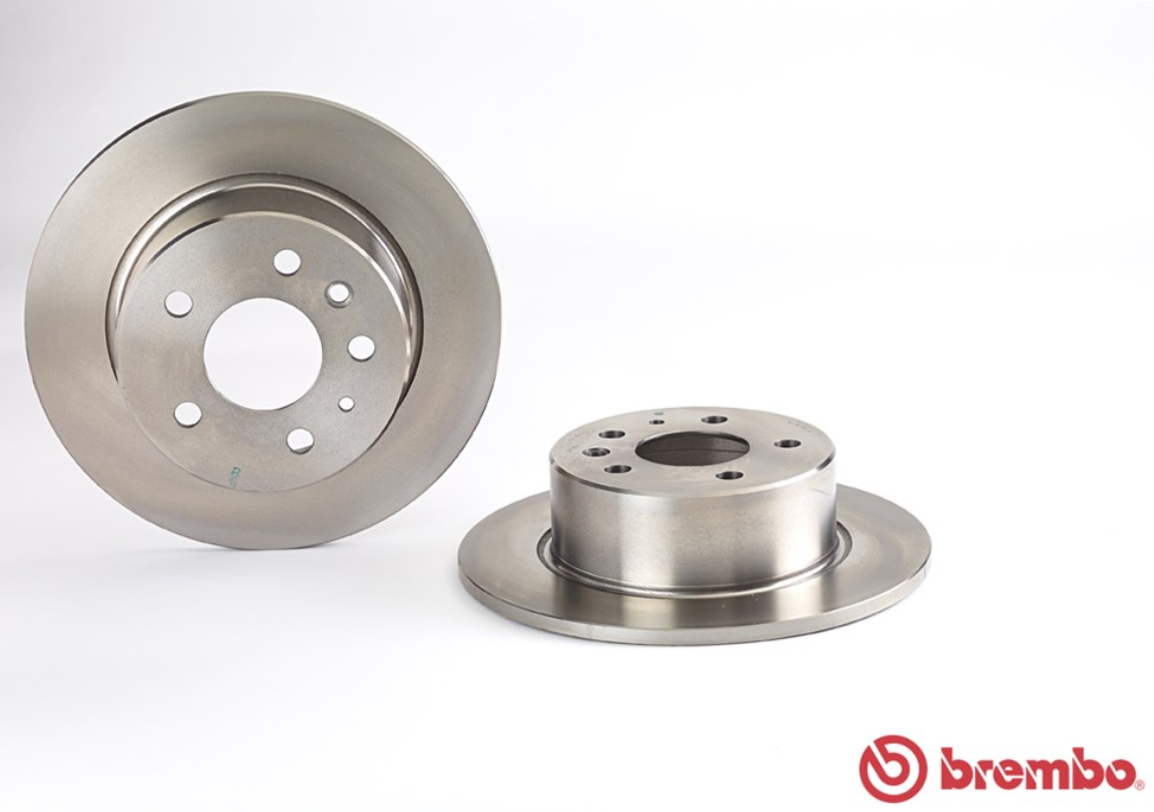 จานเบรค Mercedes-Benz W123 E200-300, W126 S500 (คู่หลัง) ปี 1976 - 1985 / Brembo