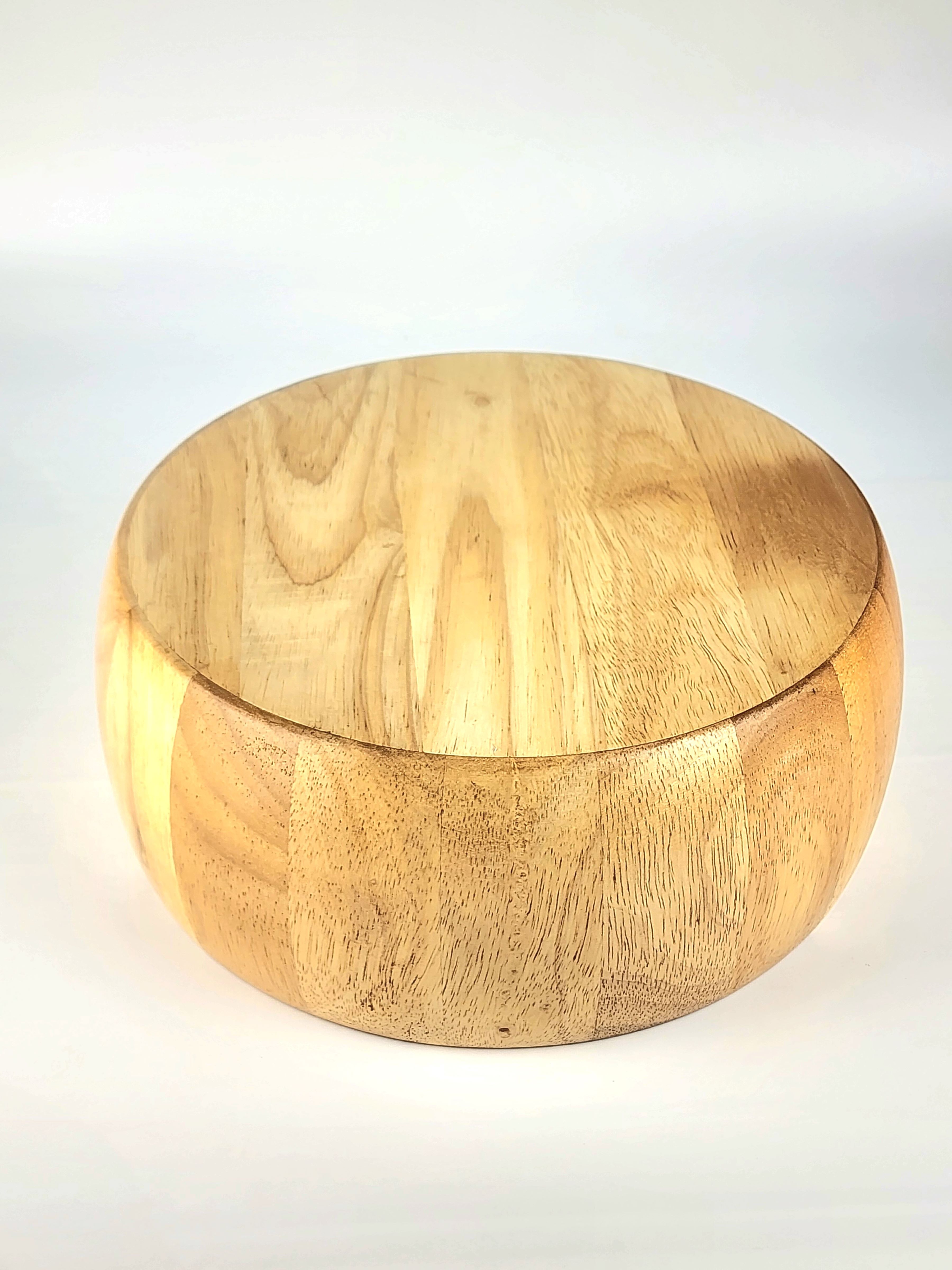 MINIWOOD ชามไม้ โบว์ลไม้ ขนาดโต 10 นิ้ว