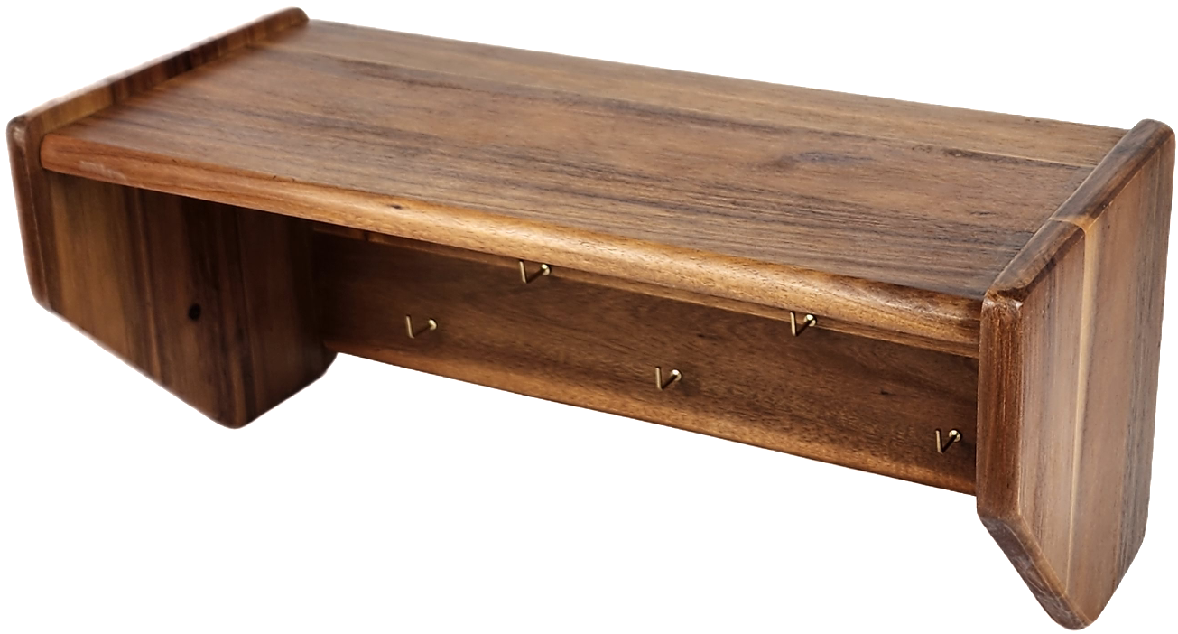 MINIWOOD ชั้นแขวน ชั้นวางของ หิ้ง ไม้จามจุรี