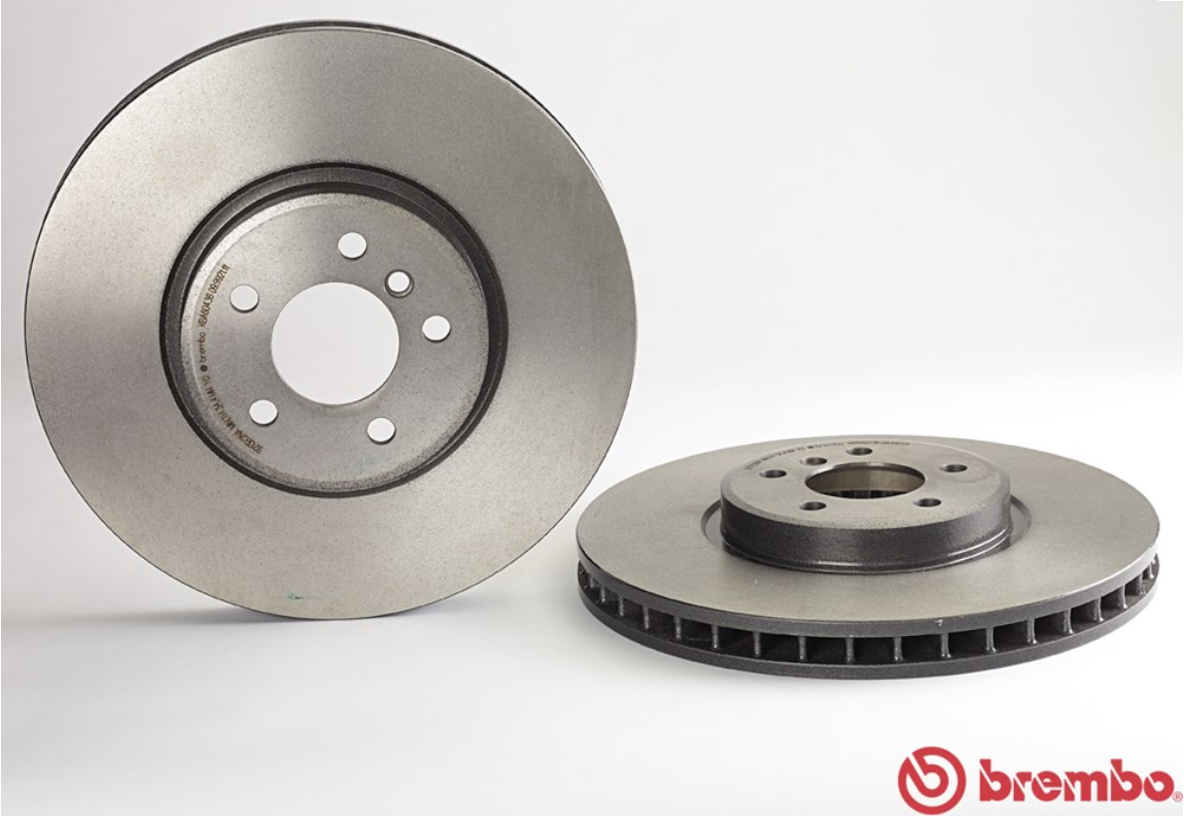 จานเบรค BMW X5 E70, X6 E71 (คู่หน้า) ปี 2007 ขึ้นไป / Brembo