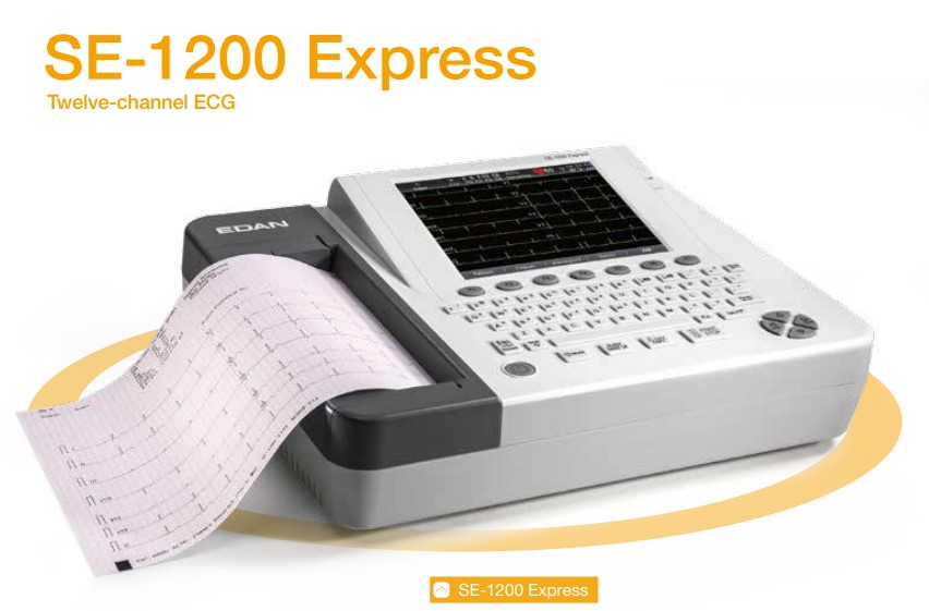 เครื่องตรวจคลื่นไฟฟ้าหัวใจ พร้อมแปรผลอัตโนมัติ รุ่น SE-1200 Express