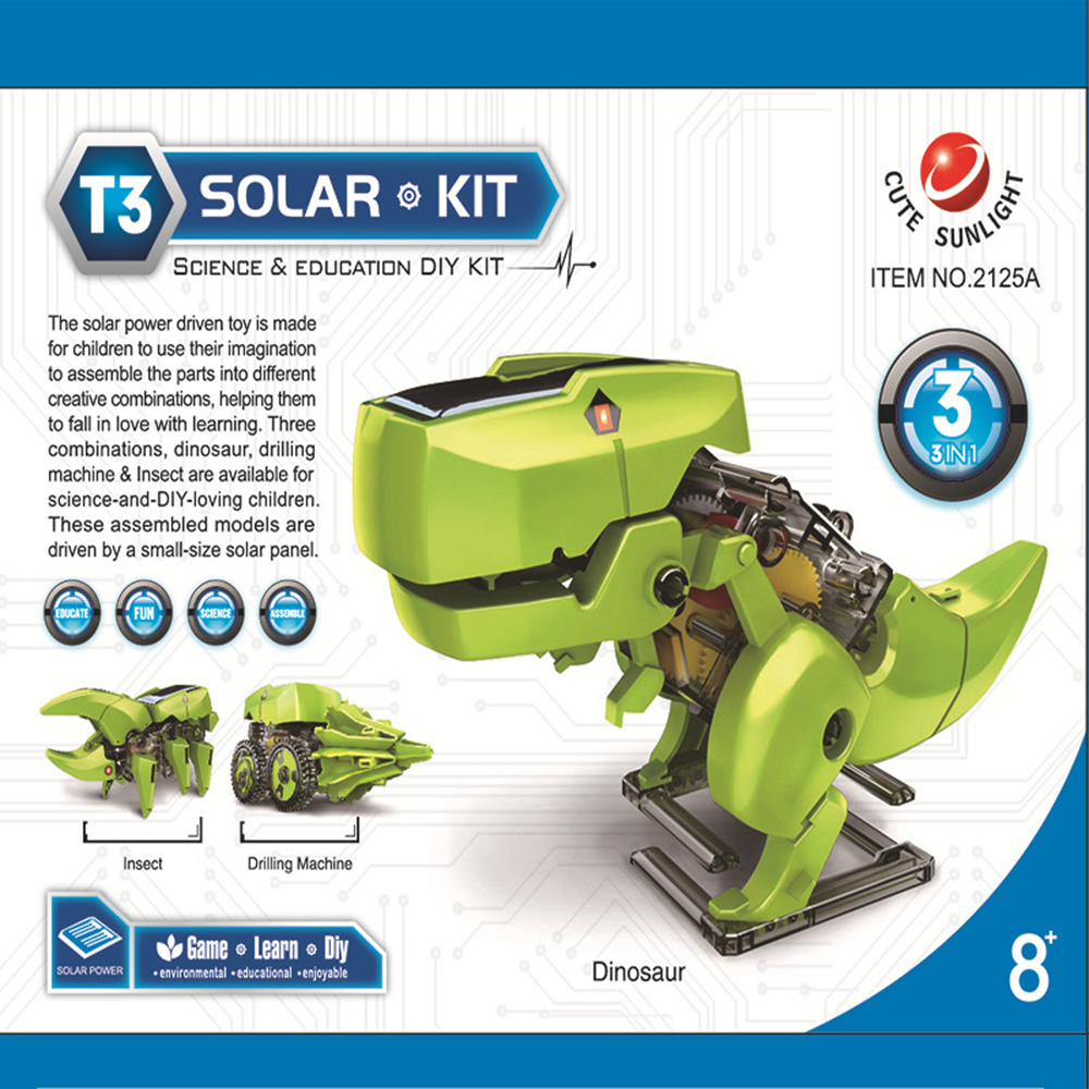หุ่นยนต์พลังงานแสงอาทิตย์ รุ่น 3 In 1 Solar Robot Kit