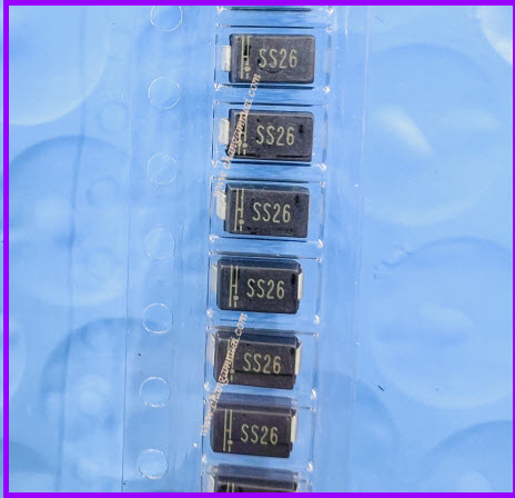SS26 60V 2A ไดโอด Shoctky SMA แปะปริ้น สินค้าชิ้นละ
