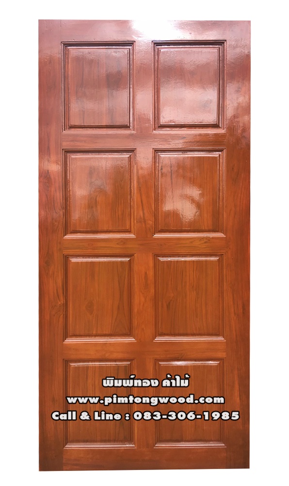 ประตูไม้สักบานเดี่ยว D-78