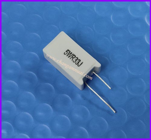 R 0.33 ohm 5W 0.33 โอมห์ 5W ตัวตั้ง กระเบื้อง