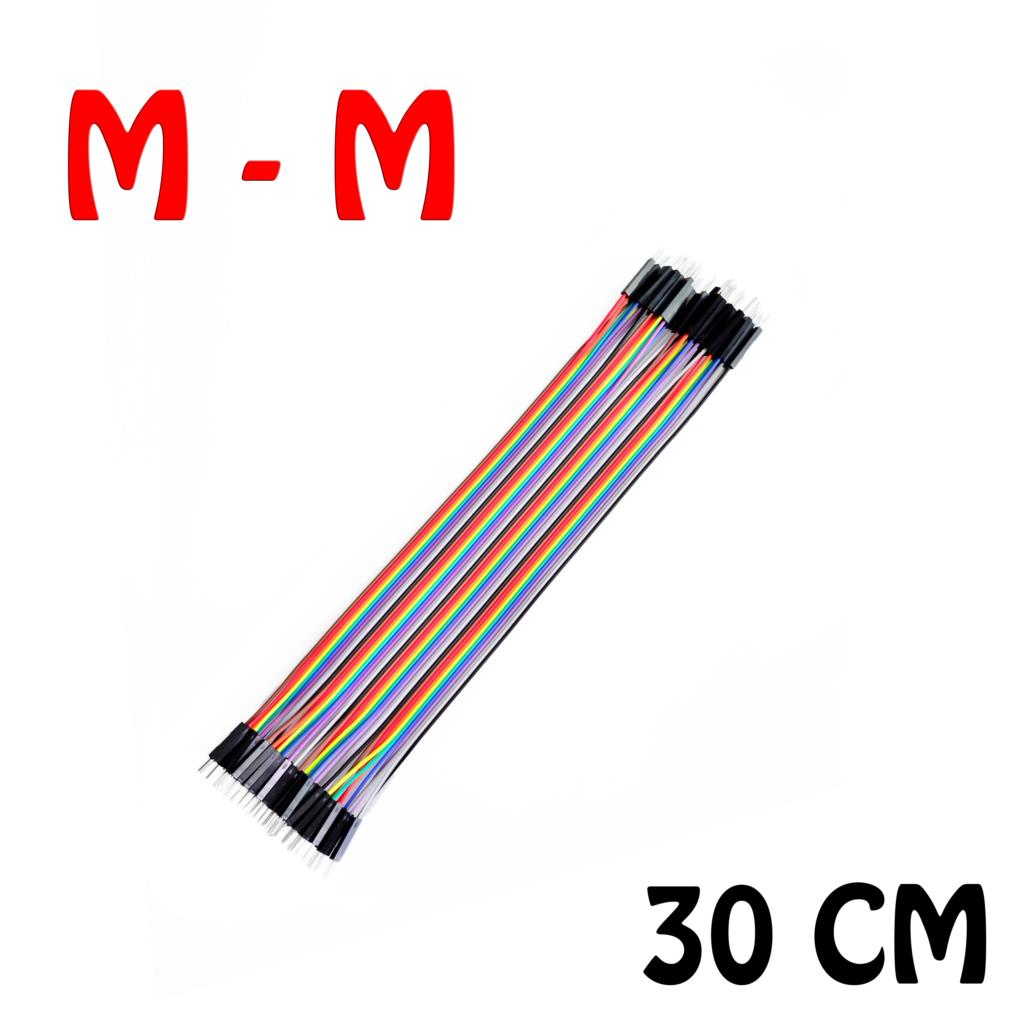 Jumper (M2M) cable wire 30cm Male to Male 40pcs