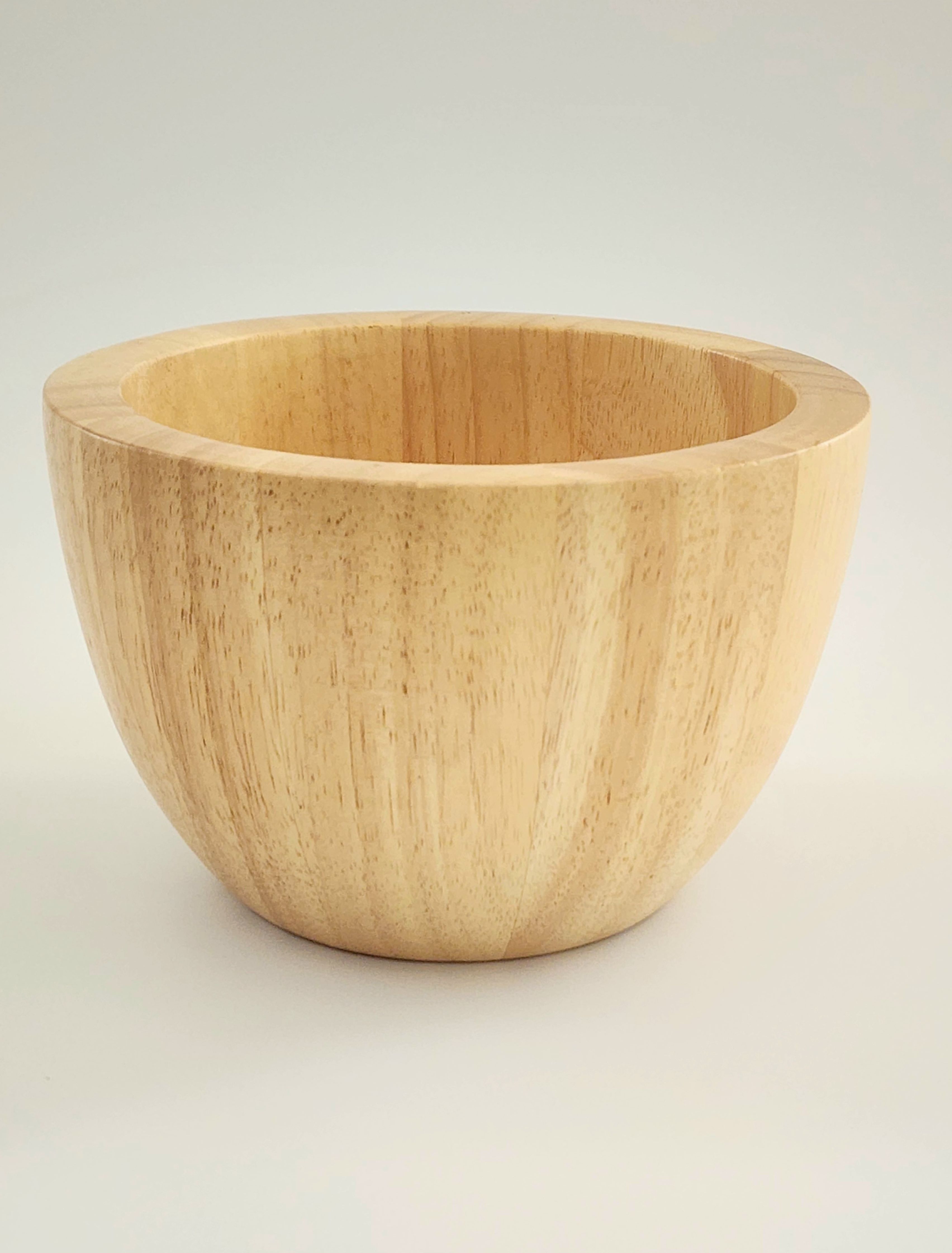 MINIWOOD ถ้วยไม้ ชามไม้ Rubber wood cup 6*4 นิ้ว ขอบหนา0.5 นิ้ว