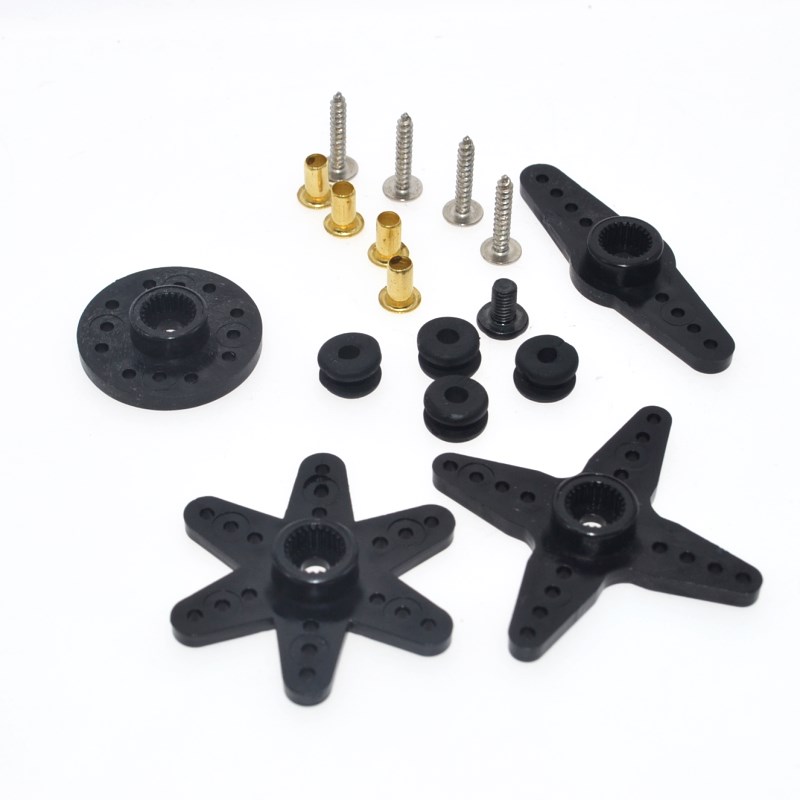 เซอร์โวมอเตอร์ MG996R พร้อมกับอุปกรณ์เสริม