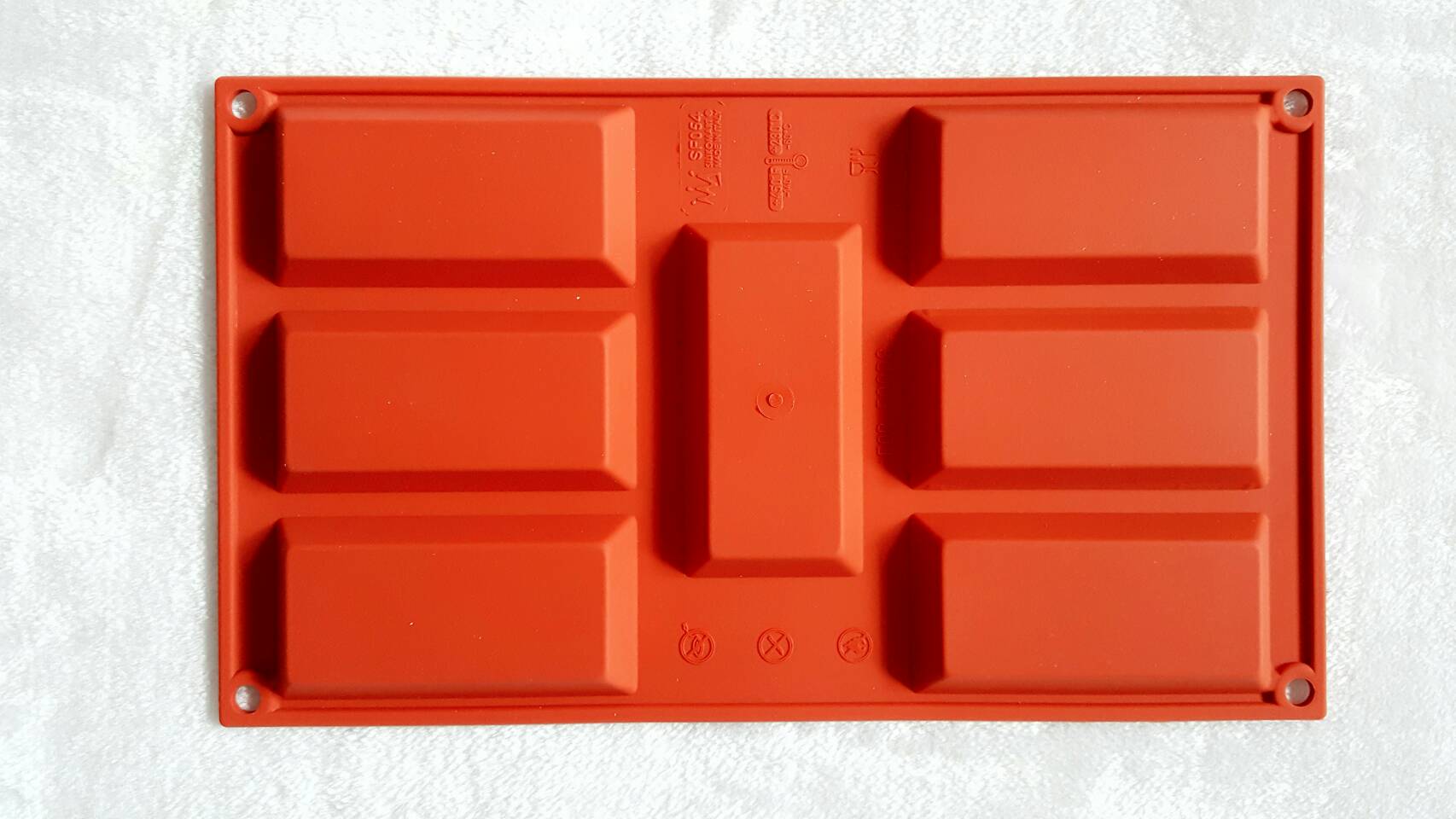 Chocolate Molds (รูปสี่เหลี่ยมผืนผ้า 7 ช่อง)