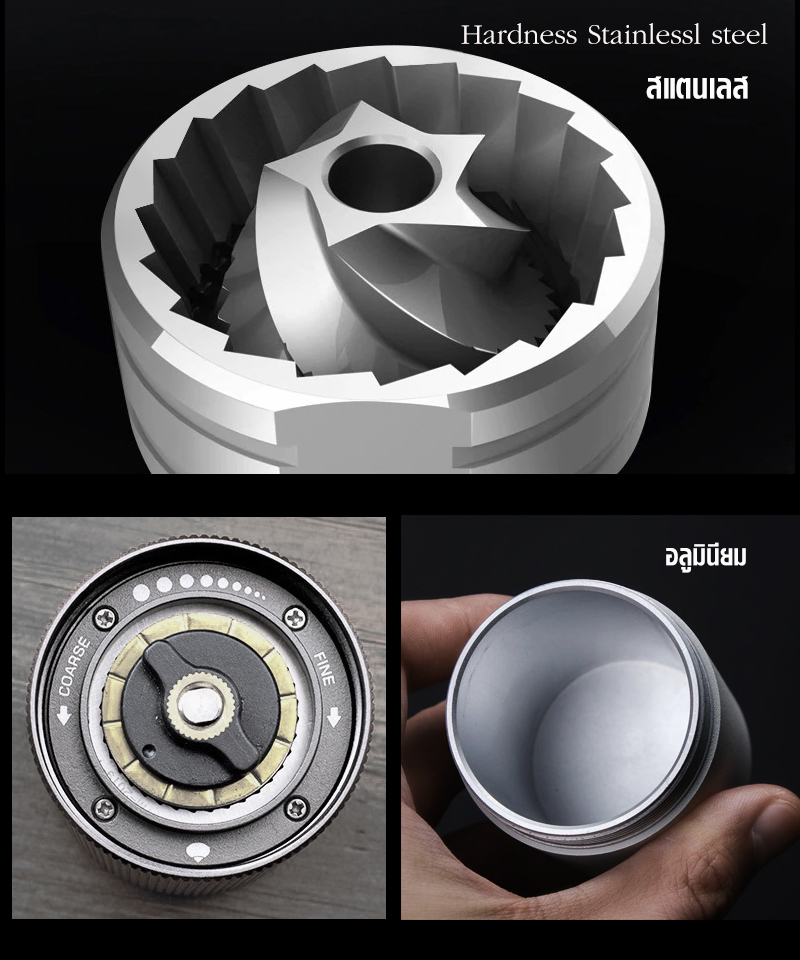 เครื่องบดกาแฟ TIMEMORE C2 มือหมุน พกพา 1614-203