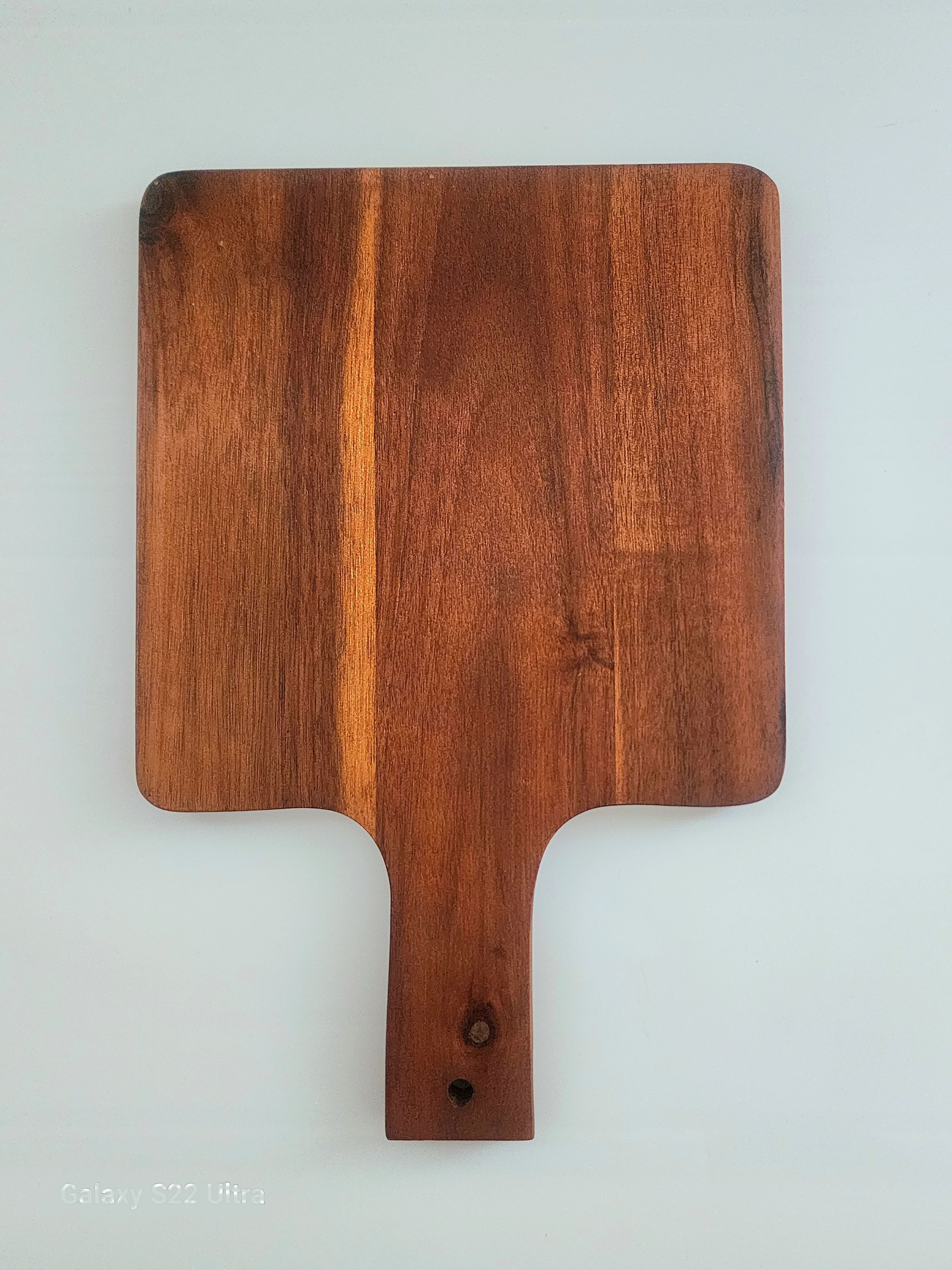 MINIWOOD เขียงมีด้ามจับ จานมีด้าม ขนาด 8x12 นิ้ว