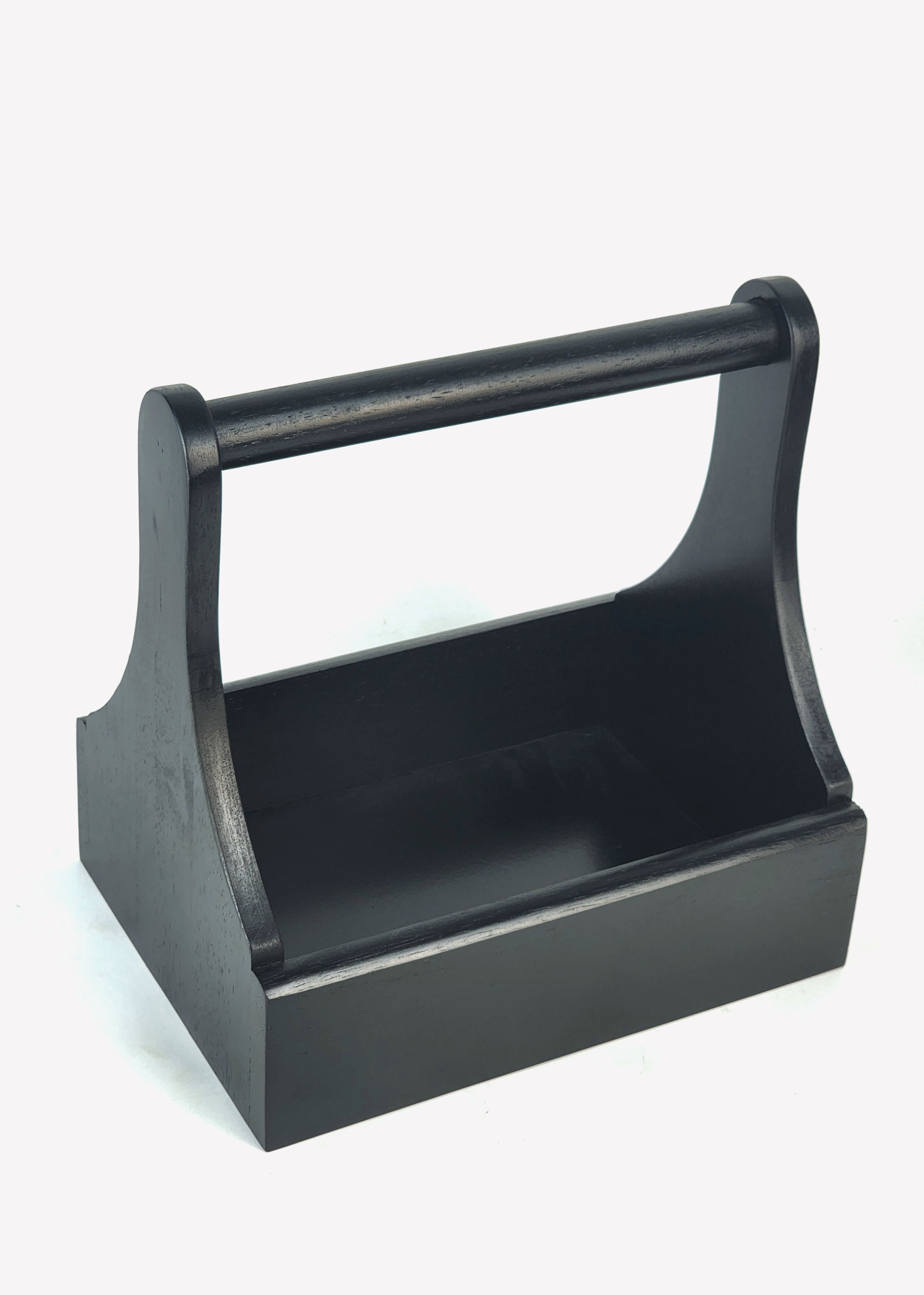 MINIWOOD ตะกร้า ทรงเตี้ย ตระกร้าไม้ ใส่เครื่องปรุง Wooden Basket