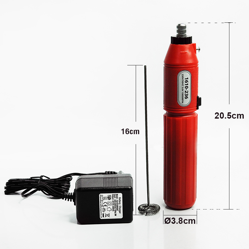 เครื่องตีฟองนม 3.6V (KOFFEE) สีแดง 1610-236-C03