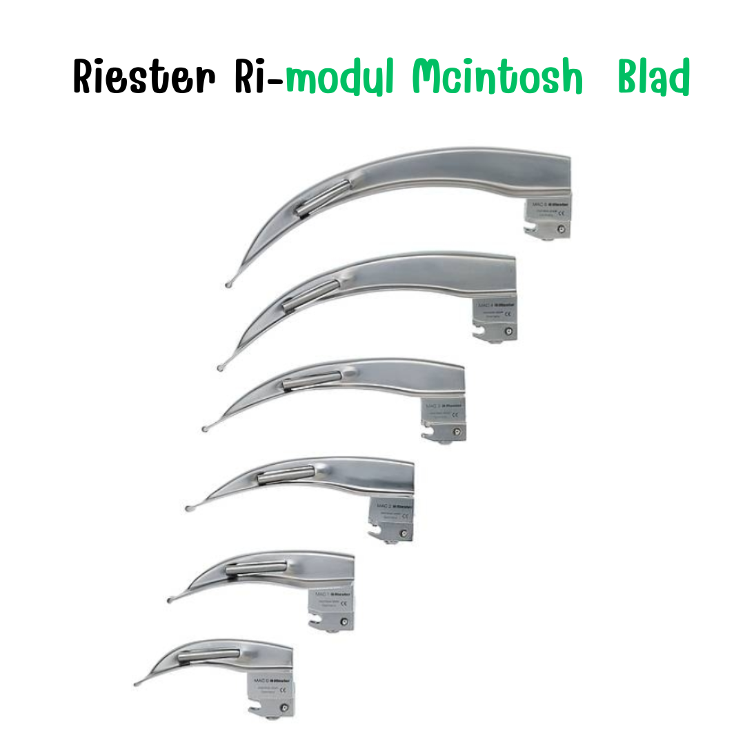 Ri-modul Mcintosh Blade เบลด Fiber Optic แบบไม่หุ้มท่อนำแสง ยี่ห้อ Riester : Germany