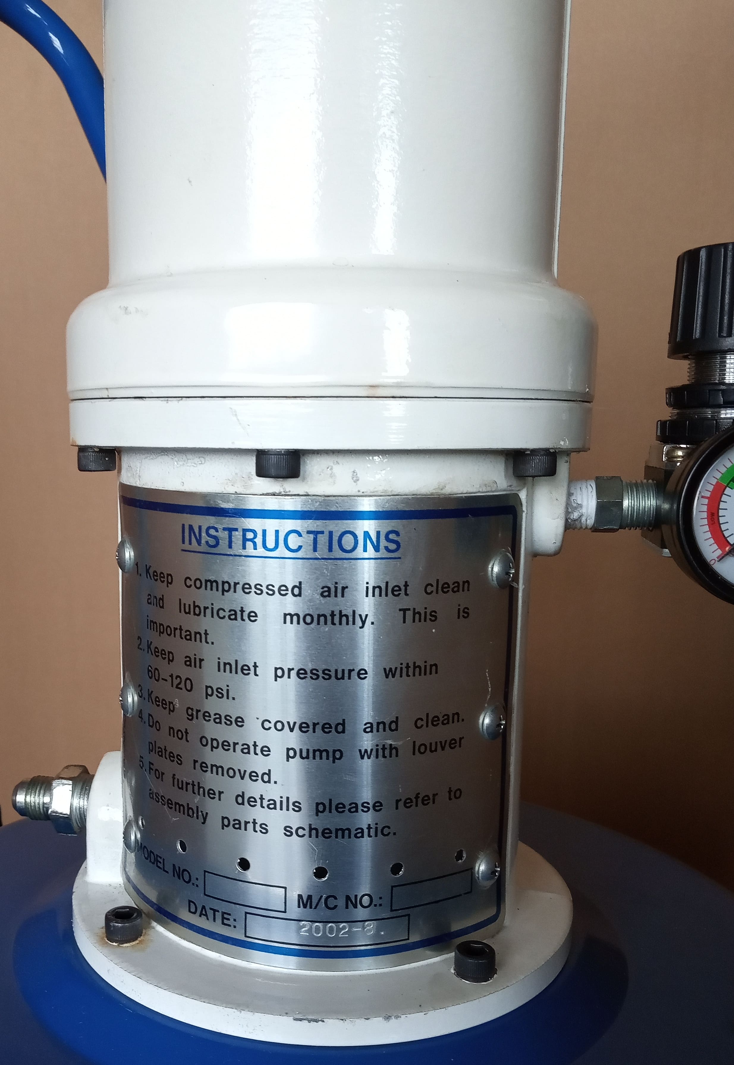 ถังอัดจารบี ถังอัดน้ำมันเกียร์ HITECH รุ่น AO-95M (MO-95M)