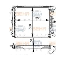 BEHR-P หม้อน้ำ PORSCHE Mark I