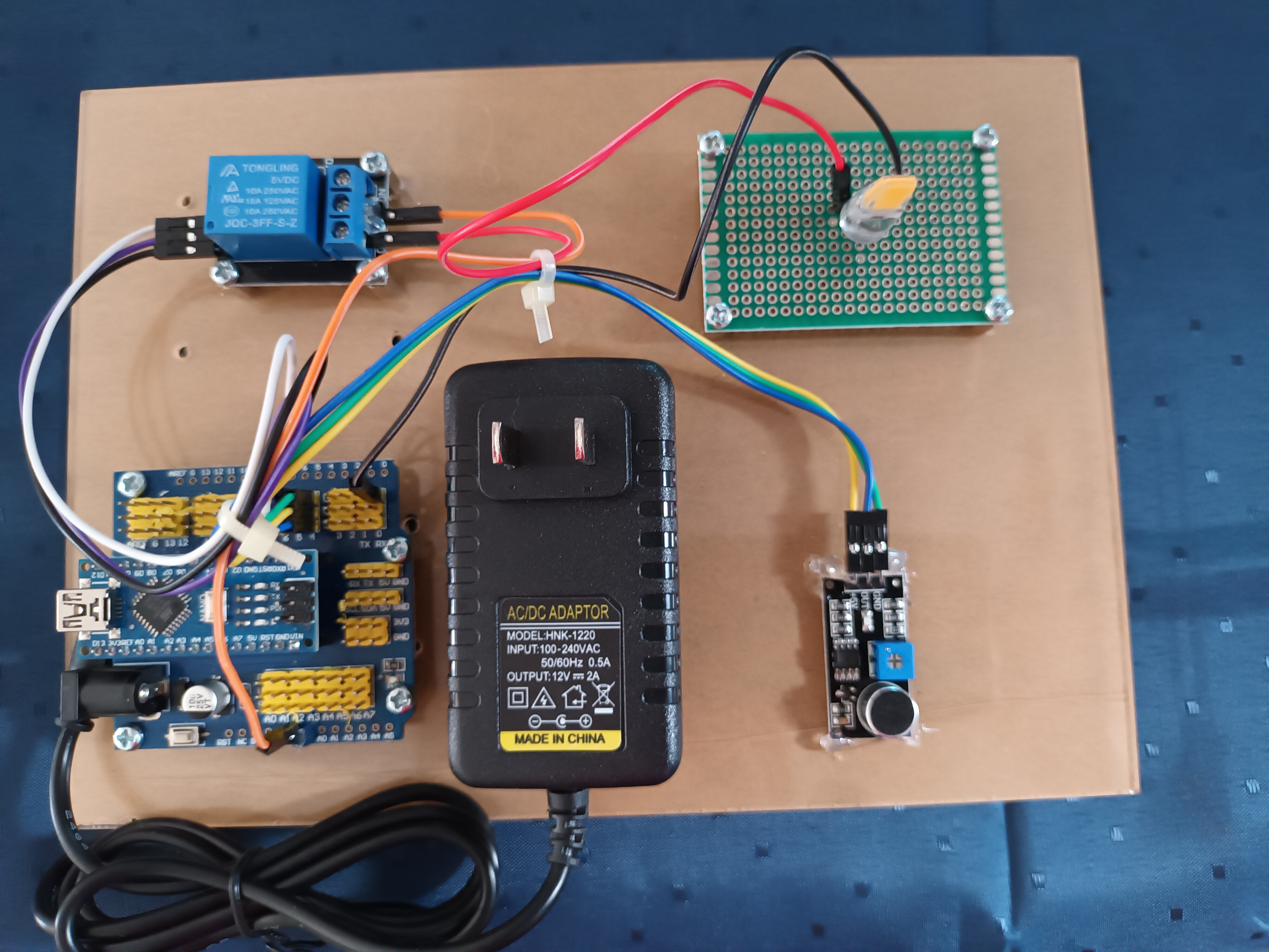ชุดประกอบสำเร็จ เปิดปิดไฟด้วยเสียง Arduino Nano