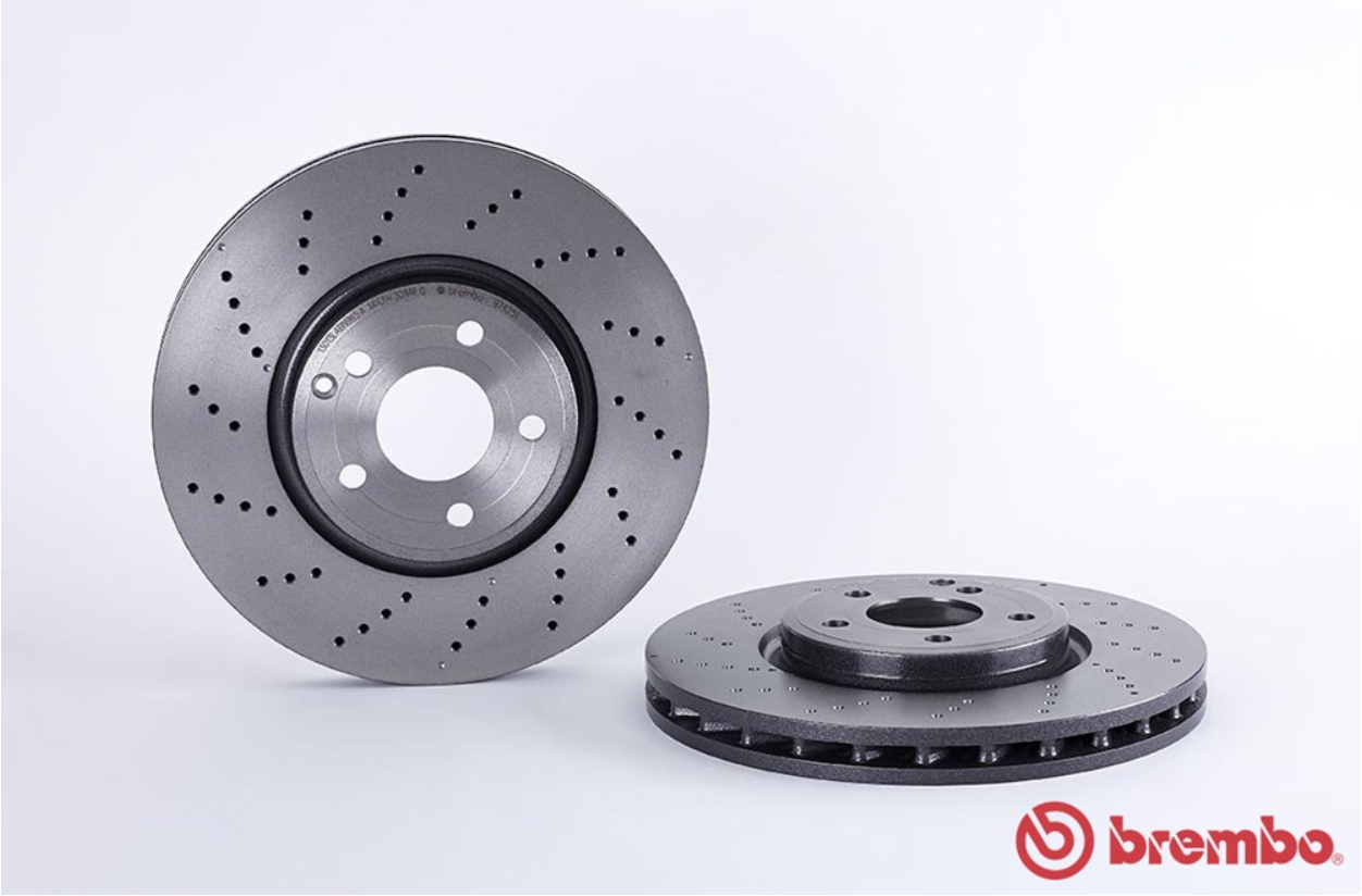 จานเบรค Mercedes-Benz CLS C218, X218 (Wagon) (คู่หน้า) ปี 2011 ขึ้นไป / Brembo