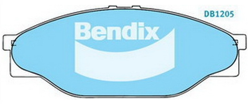 ผ้าเบรค BENDIX (หน้า) TOYOTA HIACE 2.5 D / 2.8 D LH100 ปี 1990-on (MTK)