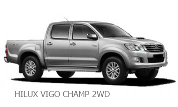 ผ้าเบรก-หน้า COMPACT TOYOTA HILUX VIGO 2WD , HILUX VIGO CHAMP 2WD