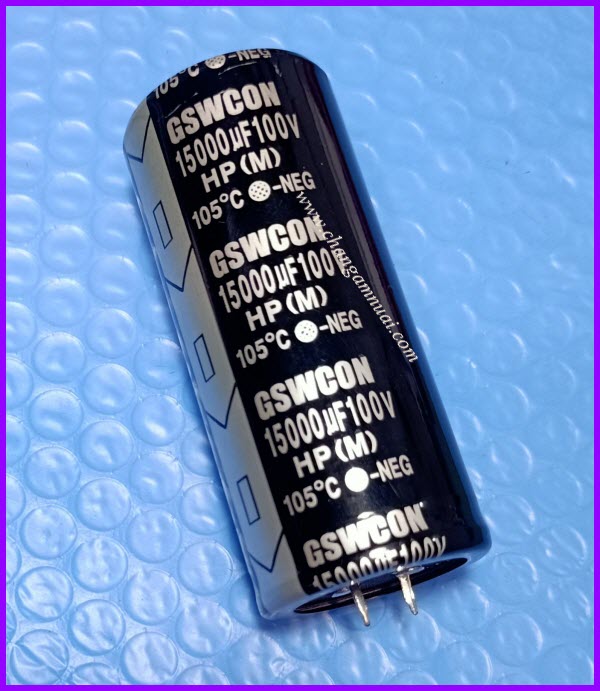 100v15000uF คาปาซิสเตอร์ ขนาด 35x80 มิล