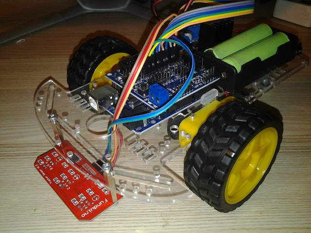 ชุดคิท หุ่นยนต์เดินตามเส้น 2WD 3 เซ็นเซอร์ CTRT5000
