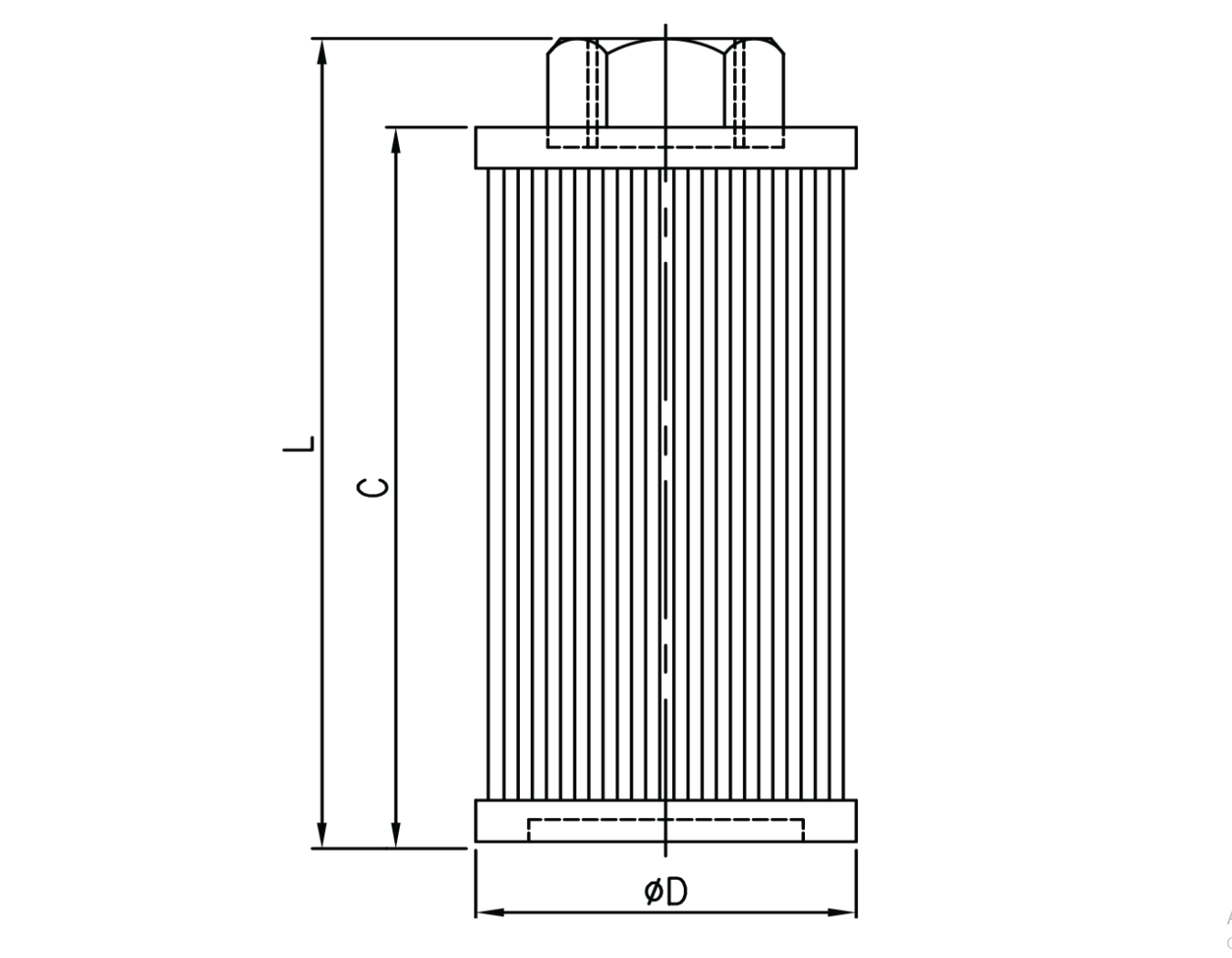 MF-32 Filter กรองไฮดรอลิคขาดูด กรองน้ำมันขาเข้า | Hydraulic Suction Filter (4") 150 Micron
