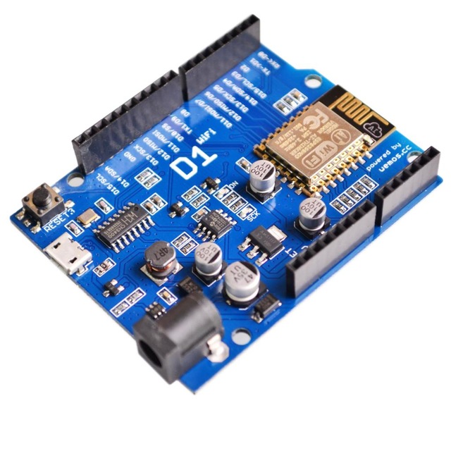 WeMos D1 WiFi Arduino UNO board ESP8266 Arduino IDE
