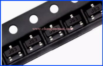 BAS21 SOT-23 รหัส JS ไดโอด 250V 200ma แพ็คละ 5 ตัว