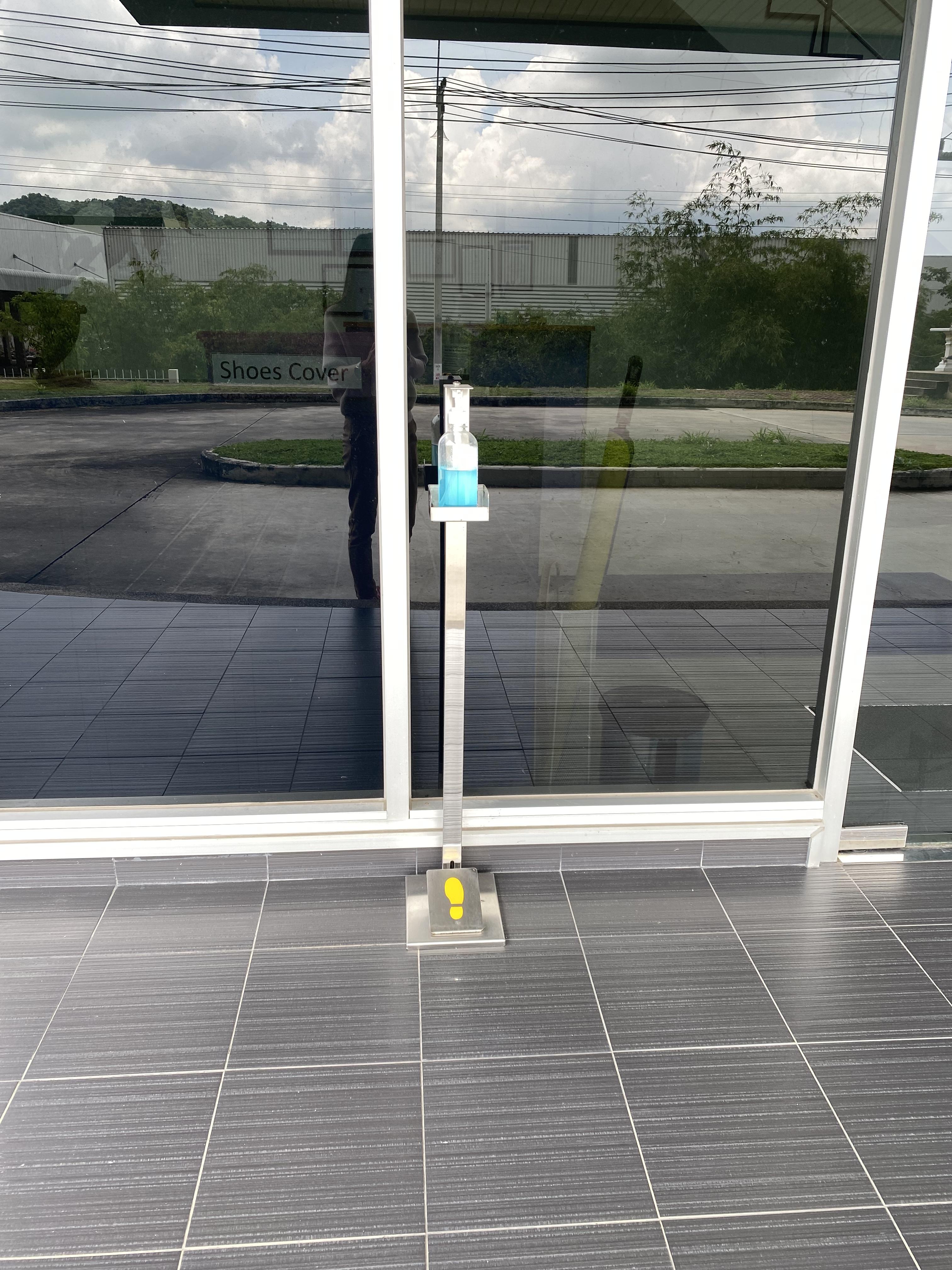 อุปกรณ์จ่ายแอลกอฮอล์แบบเท้าเหยียบ วัสดุสแตนเลส 304