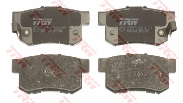 ผ้าเบรค หลัง TRW - Honda Prelude Si 2.0 และ 2.3 ปี 1992-1997 DTEC