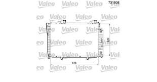 VALEO หม้อน้ำ BENZ W202 - C240