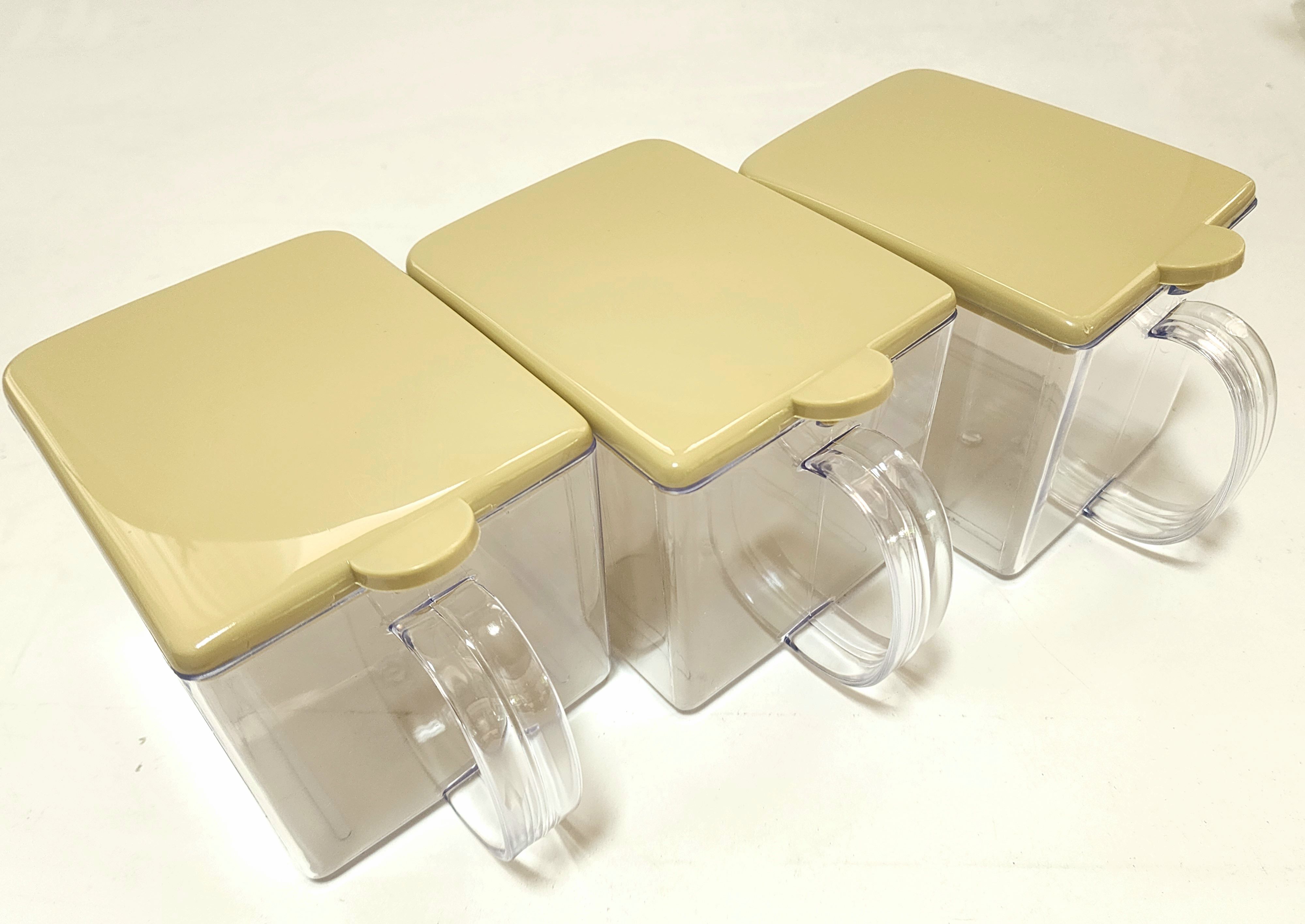 MINIWOOD โหลพลาสติกสี่เหลี่ยม กระปุกกาแฟ Food Safe