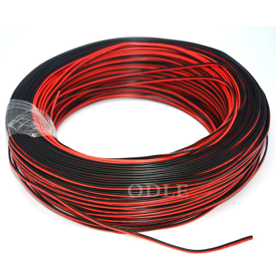 สายไฟแดงดำ ขนาด 22AWG มาตรฐาน ความยาว 1 เมตร