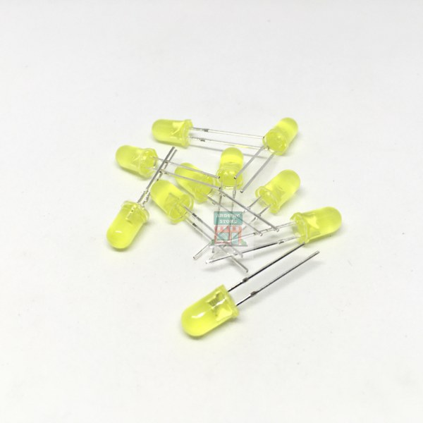 5mm LED Yellow 10pcs