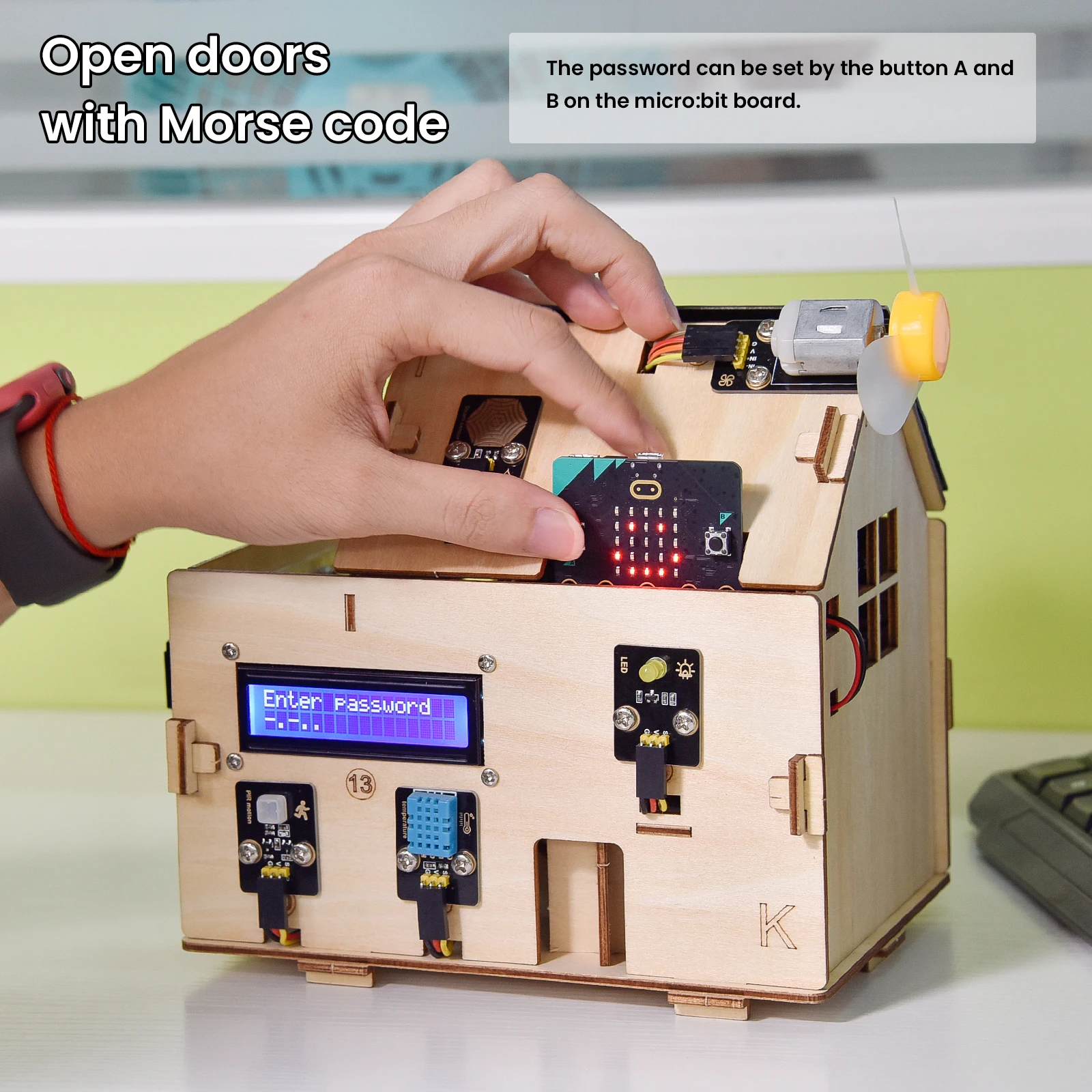 Keyestudio Microbit V2 Starter Kit Smart Home Kit (ชุดเริ่มต้น สมาร์ทโฮม Microbit V2)