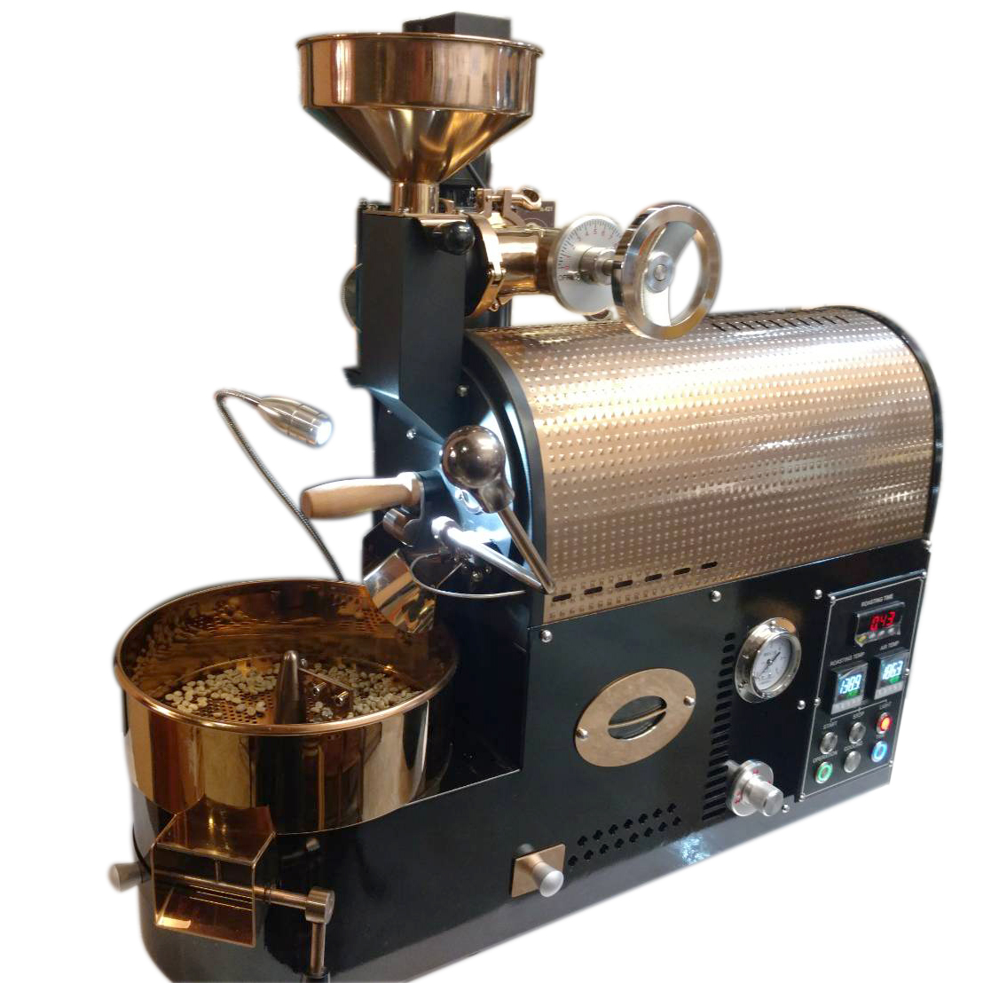 เครื่องคั่วเมล็ดกาแฟ DELISIO 600 กรัม ระบบแก๊ส-PC 1614-172