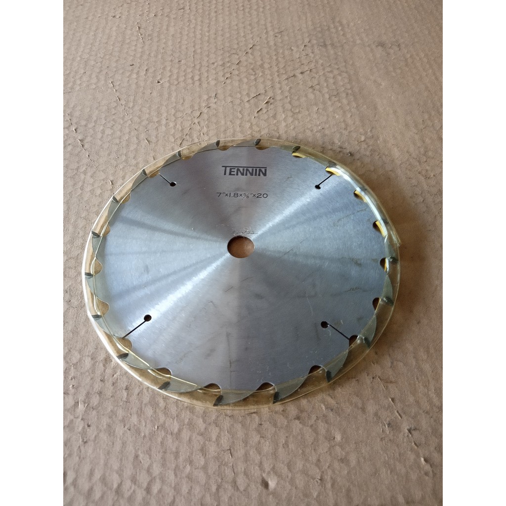 ใบเลื่อยวงเดือน TENNIN ขนาด 7นิ้ว x 20T (1.8mm) แบบฟันทังสเตนคาร์ไบด์