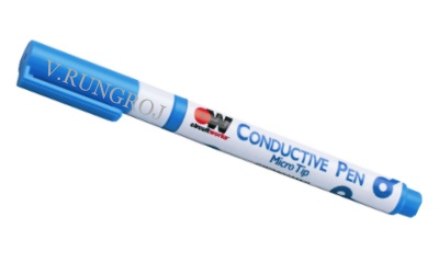 ปากกาต่อลายวงจร CONDUCTIVE PEN MICRO TIP