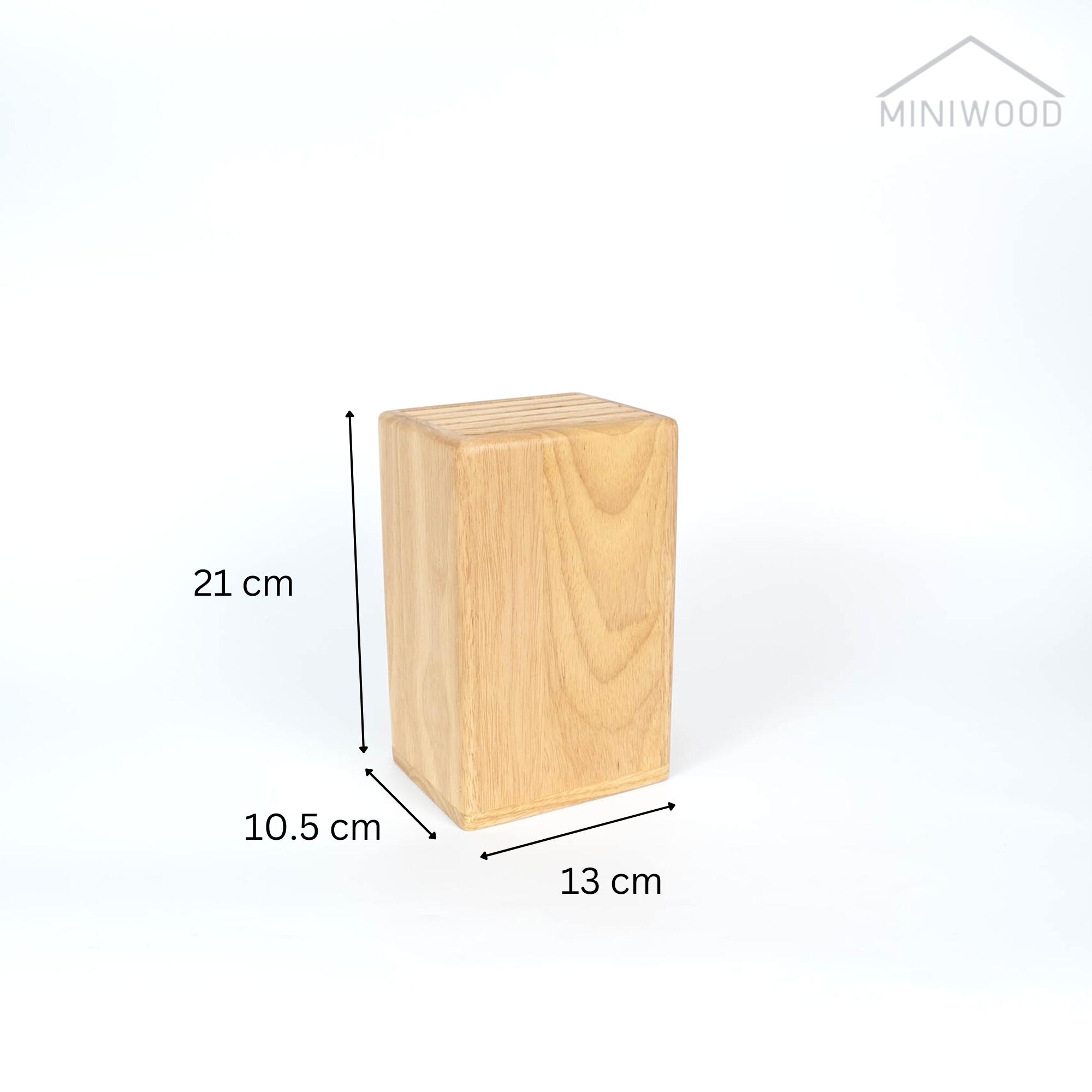 MINIWOOD ที่เก็บมีด ที่เสียบมีด กล่องเสียบมีด ผลิตจากไม้จริง