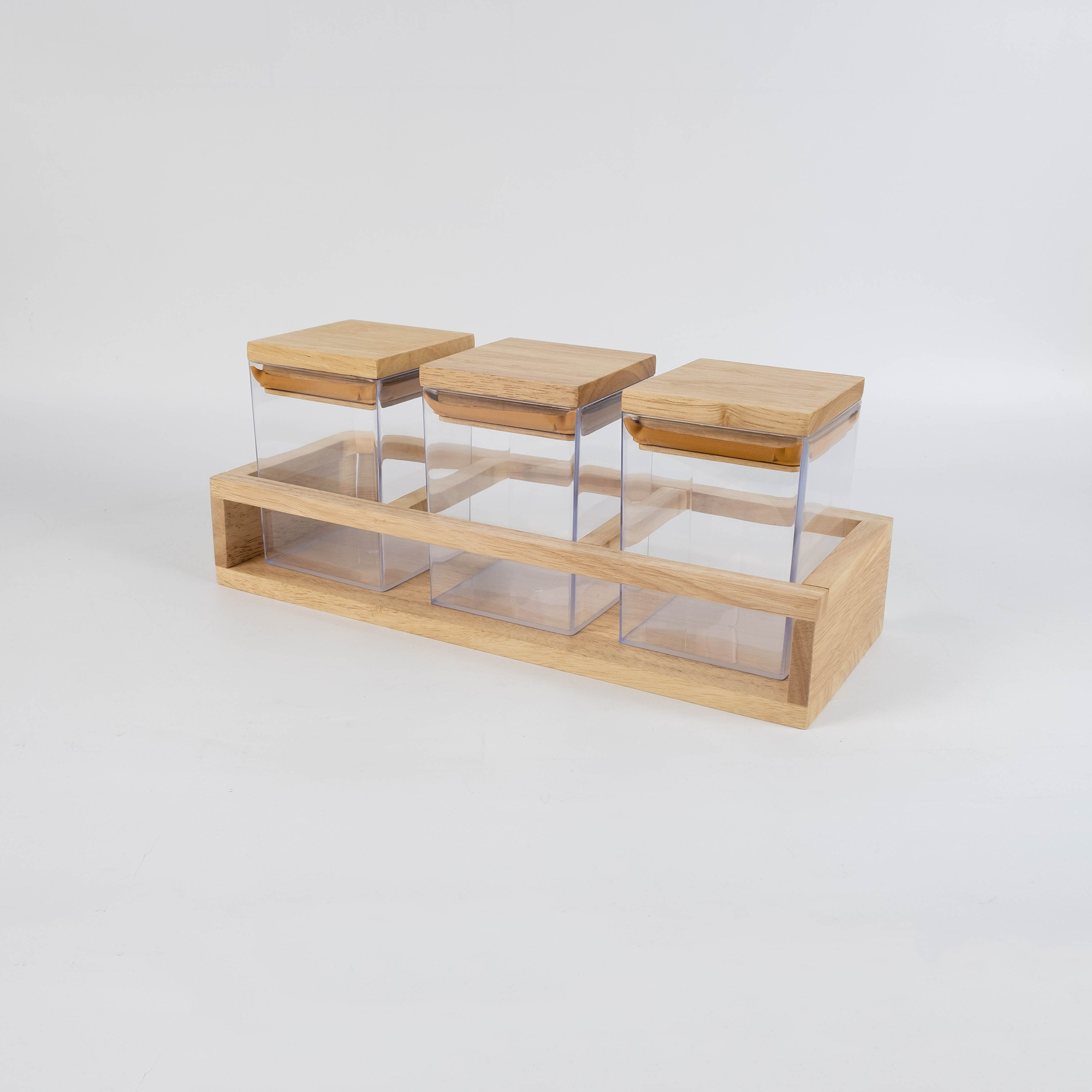 MINIWOOD ฐานวางขวด 3ใบ ที่วางโหล Mini Shelf