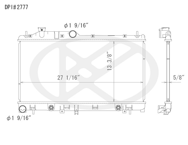 หม้อน้ำ subaru xv นำเข้าญี่ปุ่น / Koyorad