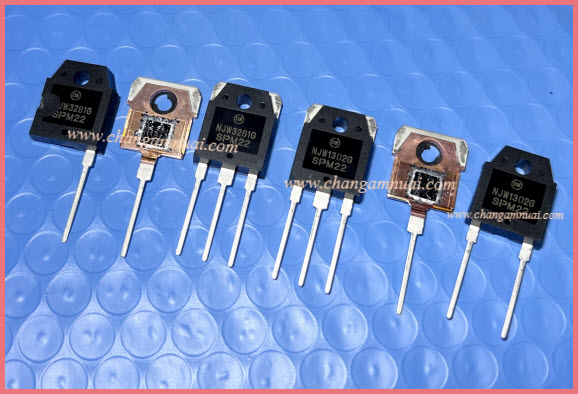 NJW1302G NJW3281G ทรานซิสเตอร์ขยายเสียง 250V 15A 200W TO-3P คู่ละ แท้ ชิพใหญ่