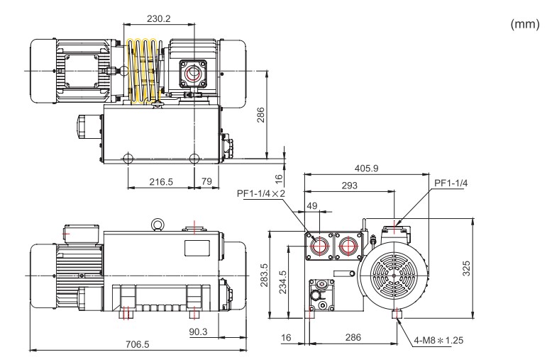 ปั๊มโรตารี่ HO-HSING รุ่น CP40 Series
