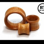 จิวไม้ปากแตร สีไม้ (8-30 mm)